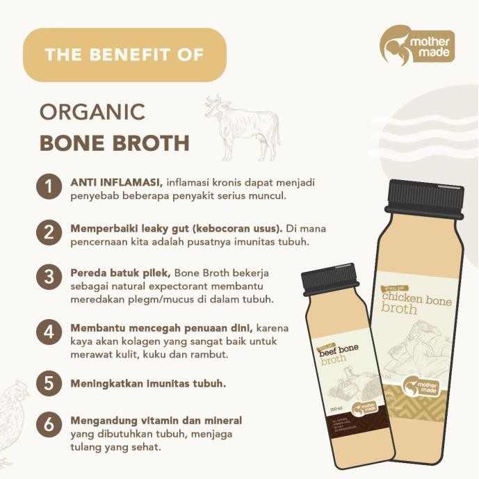 

Organic Free-Range CHICKEN Bone Broth - Kaldu Ayam Organik - (2x250ml) murah