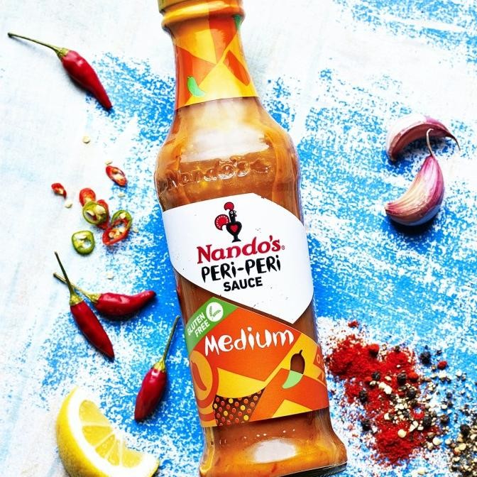 

Nando's Peri-Peri Sauce Nandos saus garlic Lemon herb hot medium murah