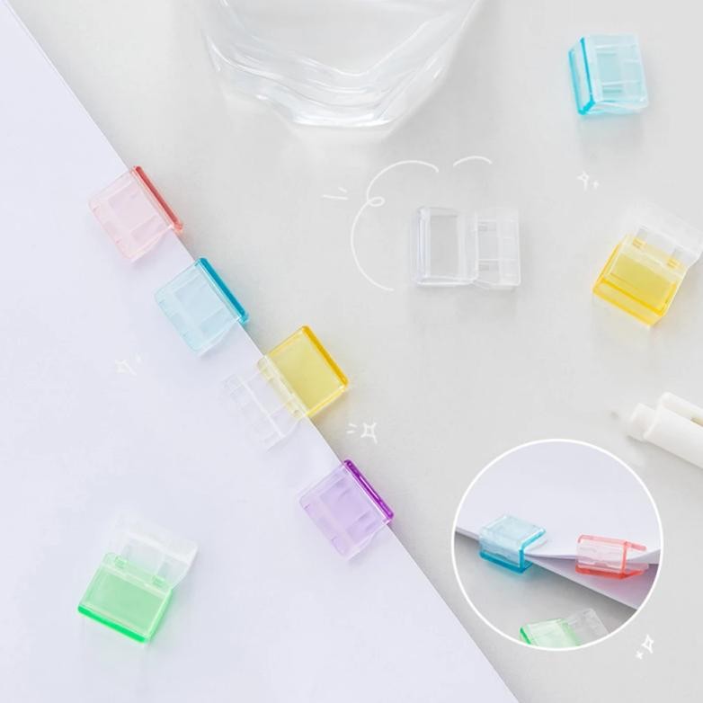 

ad-77 20pcs Klip Kertas 1 Pack Binder Clip Warn Paper Clip Warna Warni Penjepit Kertas Binder Original