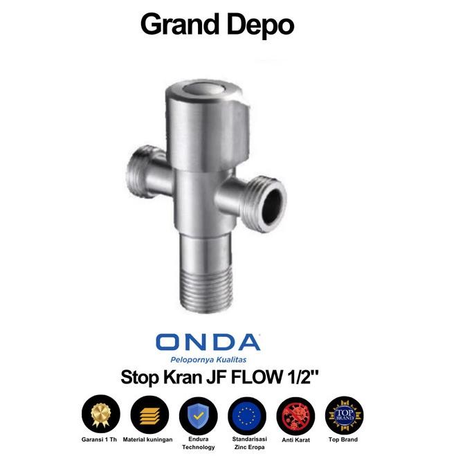 Stop Kran JF FLOW 1/2" Onda / Stop Kran Onda murah