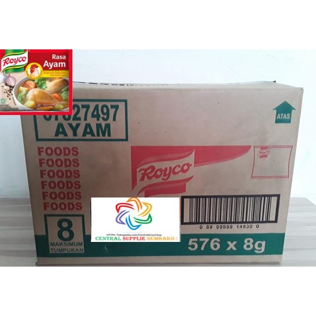 

Royco Rasa Ayam Bumbu Penyedap [9gram /576 pcs / 1 karton ] murah