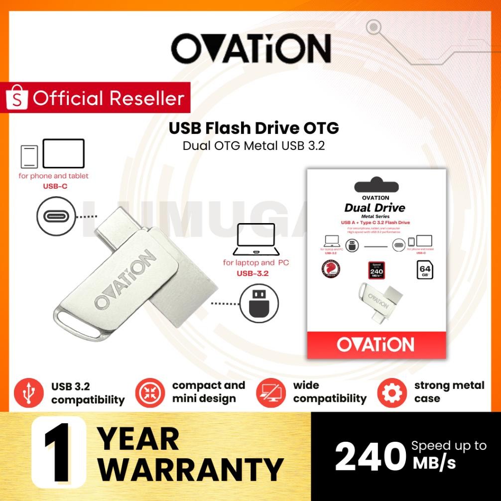 Ovation Usb Flash Drive Otg Type C 32Gb 64Gb 128Gb 256Gb Ufd Usb Drive Flashdisk Usb 3.2 Flash Disk 