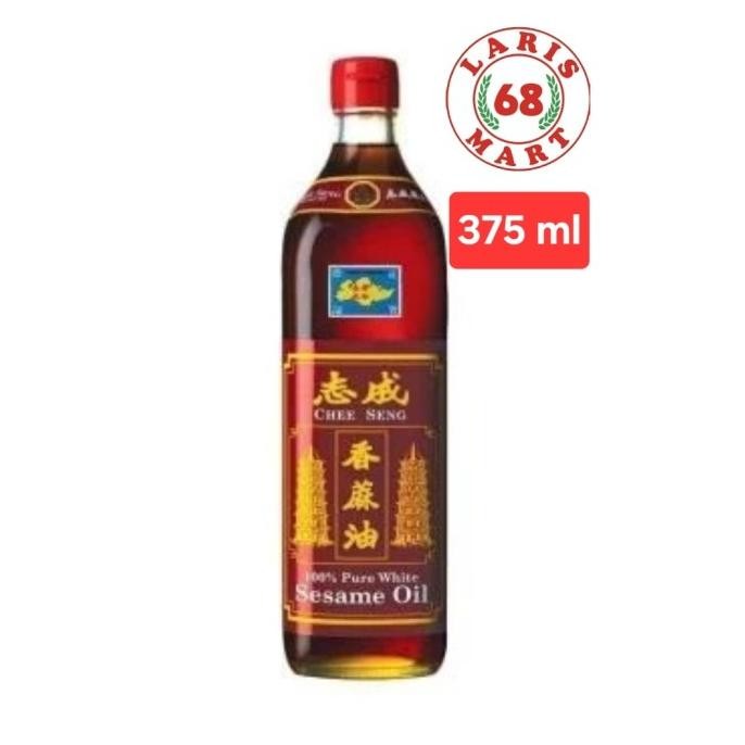 

Minyak Wijen Chee Seng 100% Pure White Sesame Oil Singapore Pagoda 375 ml murah