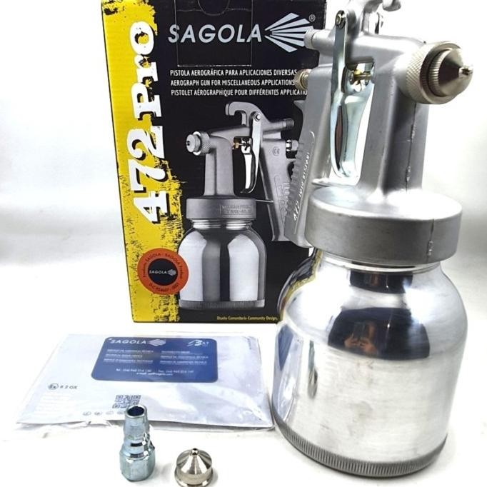 Spray Gun Sagola 472 Pro Original 600Cc / Spray Gun Tabung Bawah New Stok