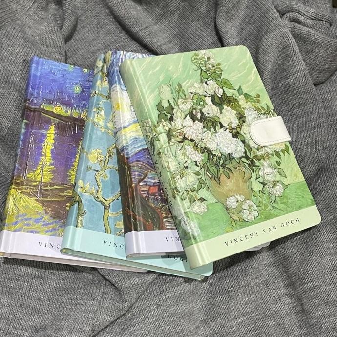 

Van Gogh Hardcover Sketch Book | Plain Paper Artbook | Blank Paper Retro Notebook