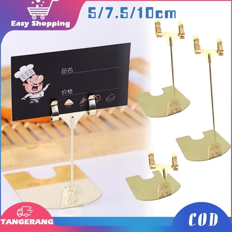 

XCT-2328 Tiang Nomor Meja Standing Food Tag Table Number Holder Standing Price Tag Viral