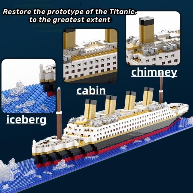 Bricks Titanic Nano Block Titanic Kapal Bricks Titanic Ship Block murah