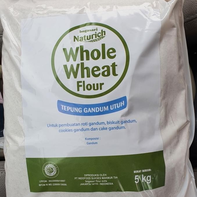 

(Good) NATURICH WHOLE WHEAT FLOUR 5KG / TEPUNG GANDUM UTUH BOGASARI