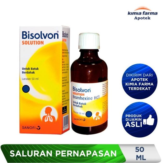 BISOLVON SOLUTION 50 ML / OBAT BATUK BERDAHAK / KIMIA FARMA