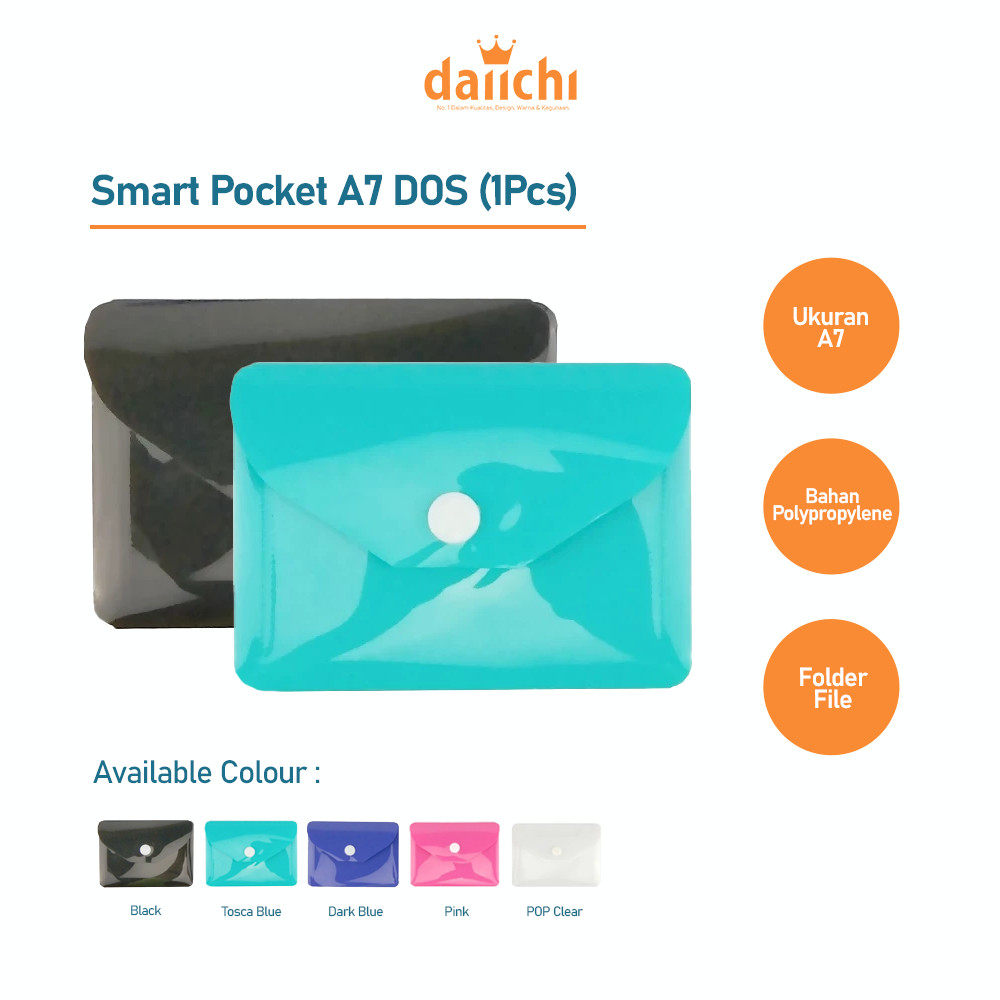 

Daiichi - Smart Pocket Map Kancing Plastik Daiichi DOS A7