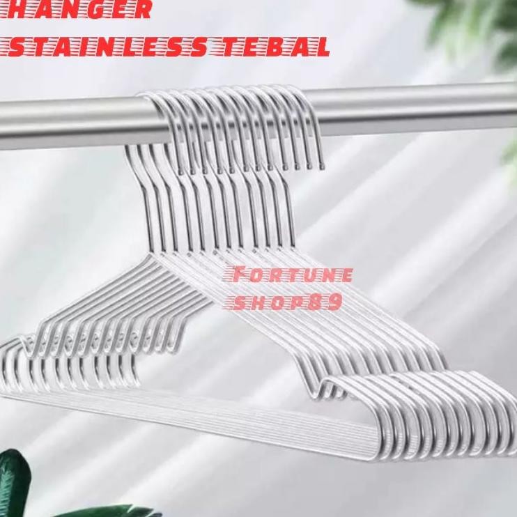 Hanger Baju Tainle Teel Gantungan Baju 42Cm Dan 45Cm
