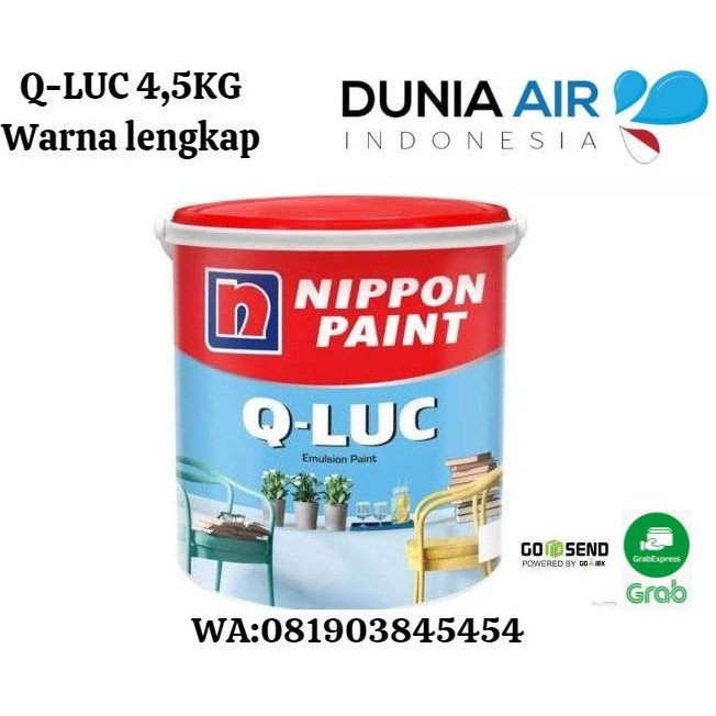 PROMO CAT TEMBOK QLUC 5KG LENGKAP WARNA NIPPON PAINT TERMURAH DS10