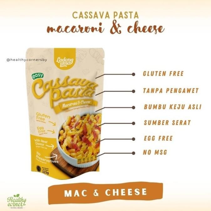

(Good) Gluten Free Cassava Mac Cheese Pasta Singkong 115 gr - Ladang Lima