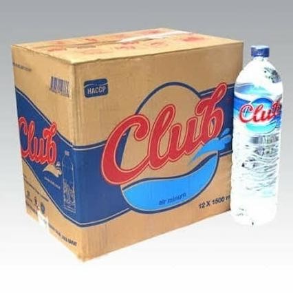 (Good) air minum club botol 1500ml 1,5liter dus 12 pcs air mineral