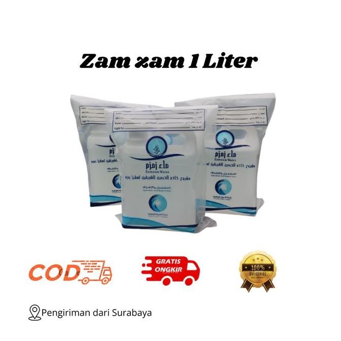 

(Good) air zam zam asli 1 liter/oleholeh umroh haji