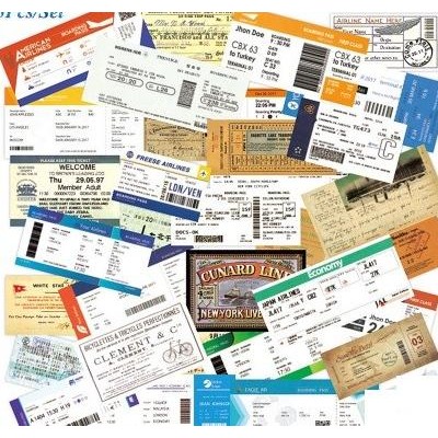 

Promo Sticker Bomb Tickets Boarding Pass 046 COD