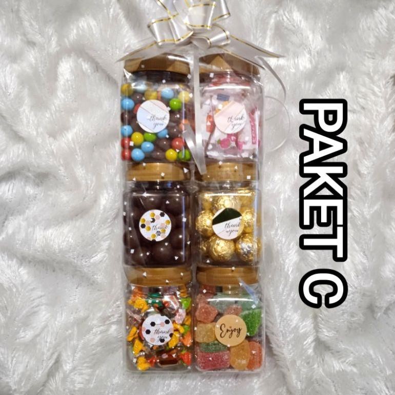 

h-4 parcel coklat parsel coklat lebaran susun 6 toples Viral