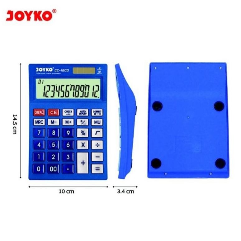 

wd-54 Kalkulator JOYKO CC 12CO - Calculator Check & Correct (Bisa Cek Ulang) CC12 CO Termurah