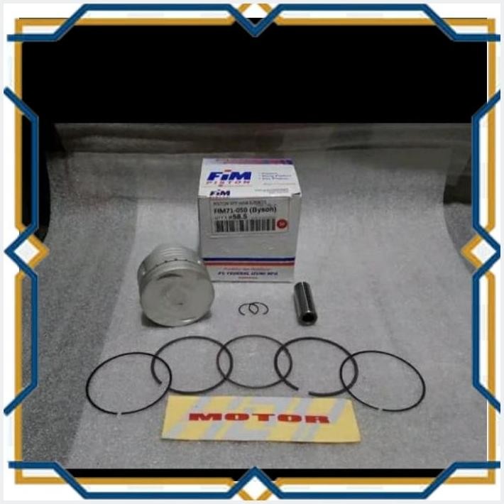 [HOY] SEHER KIT PISTON KIT FIM PIM PISTON YAMAHA BYSON PIN PEN 15 FIM 58.5