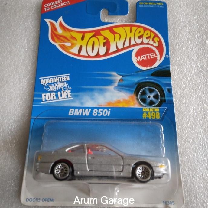 Hot Wheels BMW 850i. Blue US Card Tahun 1995. Doors Open. Coolest To Collect.