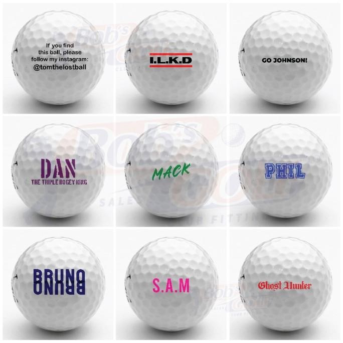 Custom Logo Bola Golf Cetak Sablon
