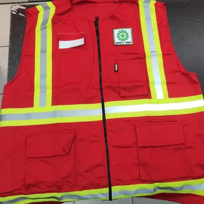 Safety Vest Jumbo Size Xxxl /Rompi Safety Ukuran Besar New Stok