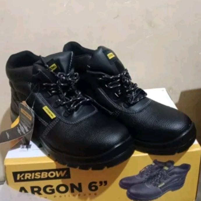 Sepatu Safety Krisbow Argon 6"Inchi/Safety Shoes Argon 6Inchi New Stok