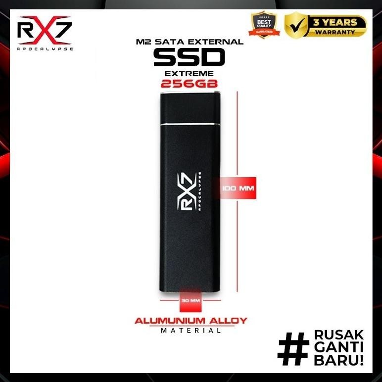 Ssd M2 Sata External 256Gb Rx7 / Enclosure M2 Sata + M2 Sata 256Gb Rx7
