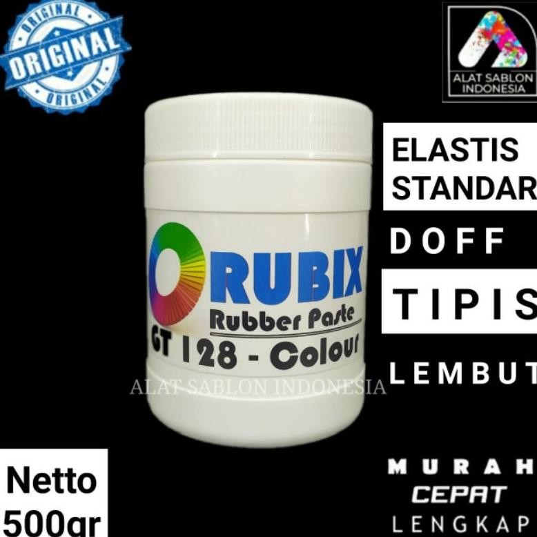 Tinta Sablon Rubber Gt 128 Rubix Colour 500Gr