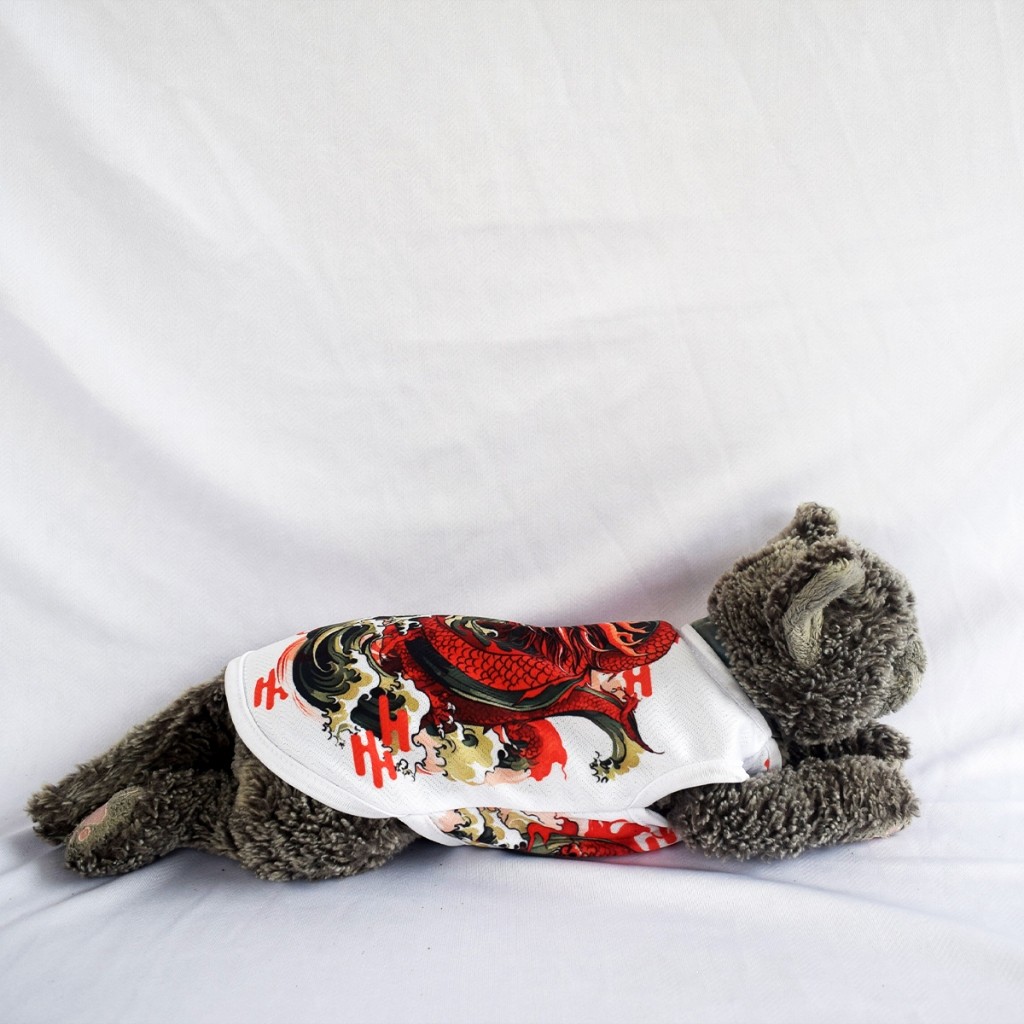 Ratoo Baju Kucing Anjing Kelinci Monyet Lucu Motif Yakuza Naga