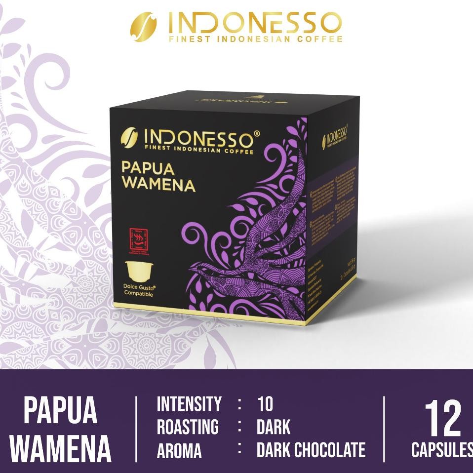 

Indoneo Papua Wamena Coffee Capule Compatible With Necaf Dolce Guto Machine Apul Opi