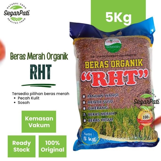 

5Kg Beras Merah Organik Premium RHT Bersertifikat (utk Diet, Diabet )