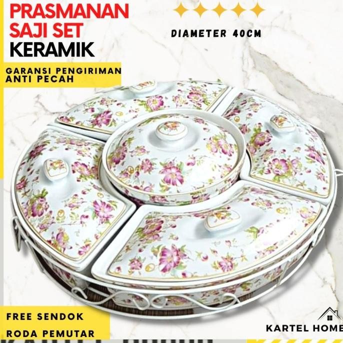 Promo Wadah Saji Prasmanan Set Keramik Peralatan Makan Set