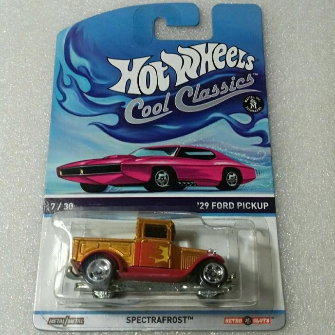 HOT WHEELS 29 FORD PICKUP. COOL CLASSIC CARD SERIES. BASE BESI. ANTIK.