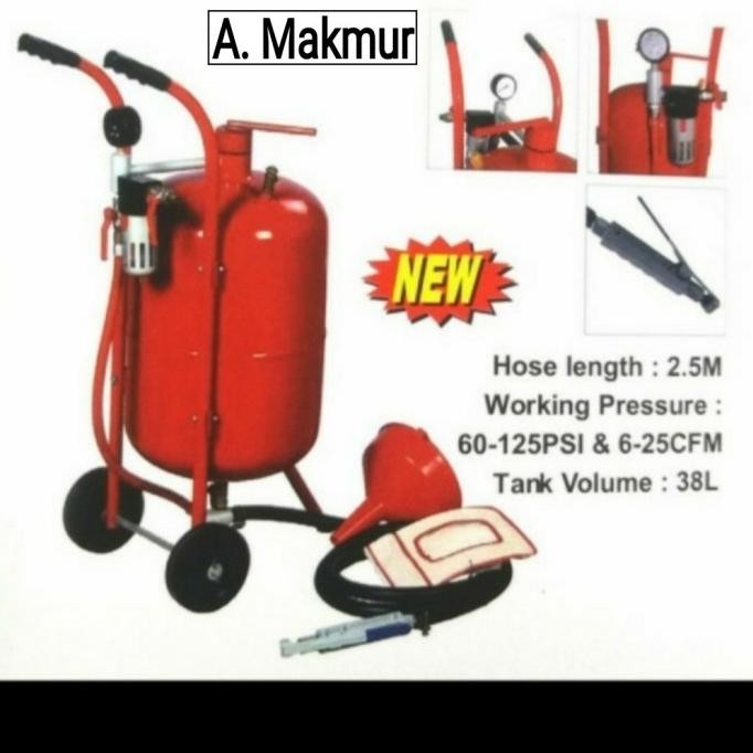 Spesial Sandblasting Tank / Sand Blasting Tank Kap. 38 Liter- Wipro Sb38