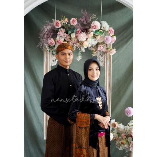 Diskon [1 Set, Ht/Jpd01B] Baju Prewed Instan / Baju Couple Adat Jawa - Jogja, Truntum Garuda Murah
