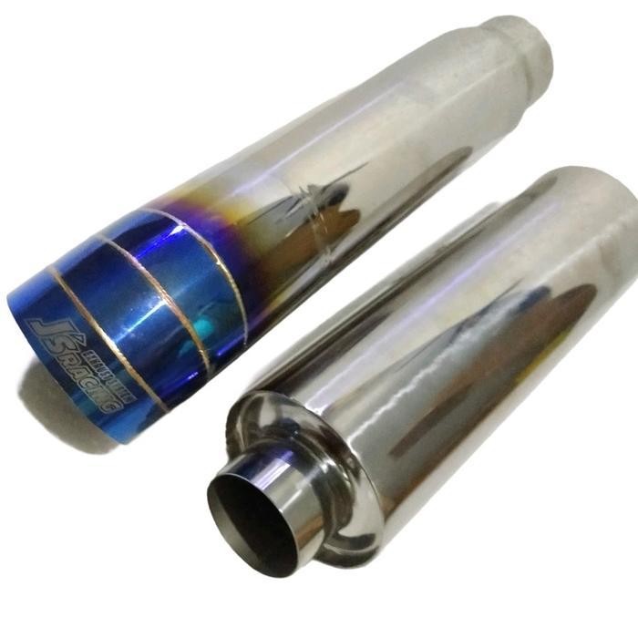 Knalpot Mobil Racing Tailpipe Burntype Js Racing Solar Pajero Fortuner Inova Cumi Cumi Full Stainles