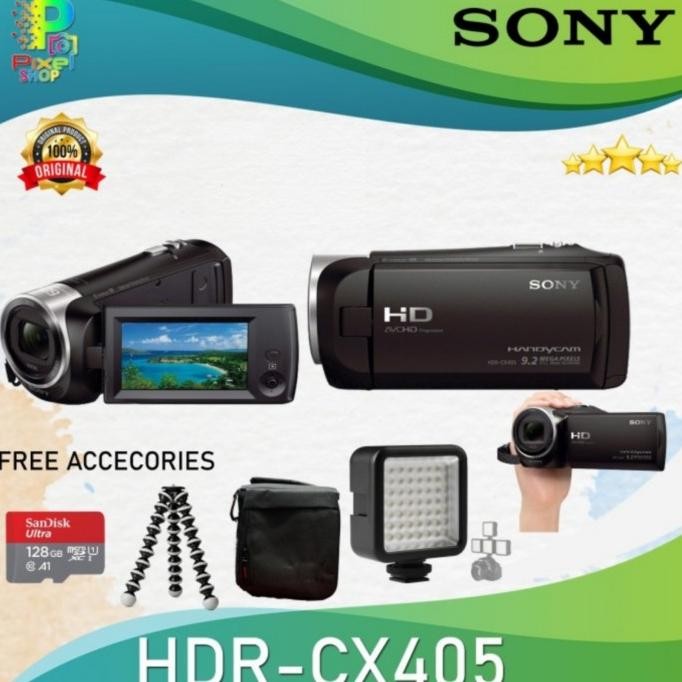 HANDYCAM SONY HDR-CX405 FULL HD GARANSI 1 TAHUN ORIGINAL PAKET ACC ORIGINAL DAN TERPERCAYA