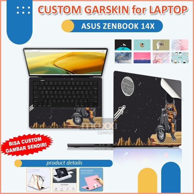 Asus Zenbook 14X Q410Va I5 Kustom Garskin Anti Gores Skin Palm Laptop Co