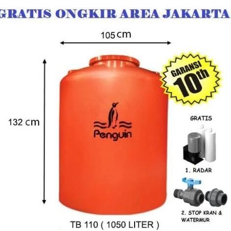 Spesial Tangki Air/ Water Tank/ Toren Merk Penguin 1050 Liter