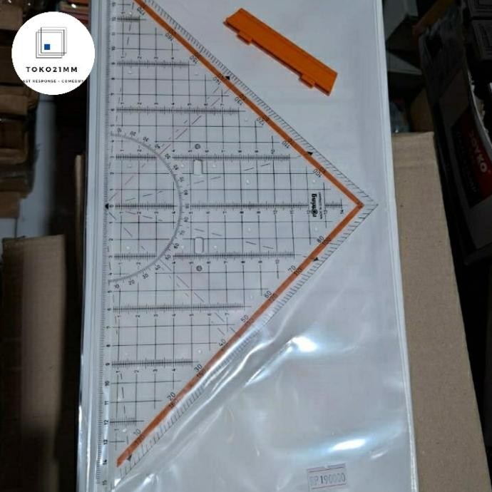 Penggaris Segitiga Rotring Asli
