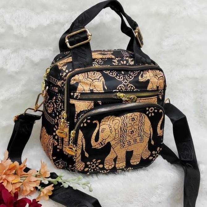 Murah Tas Selempang Wanita Multifungsi 3 In One Chibao Import 1813 Motif Gajah