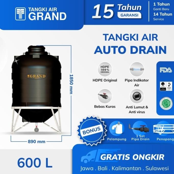 Diskon Drain 600 Liter Tangki Tandon Toren Air Grand Tedmond Gratis Ongkir