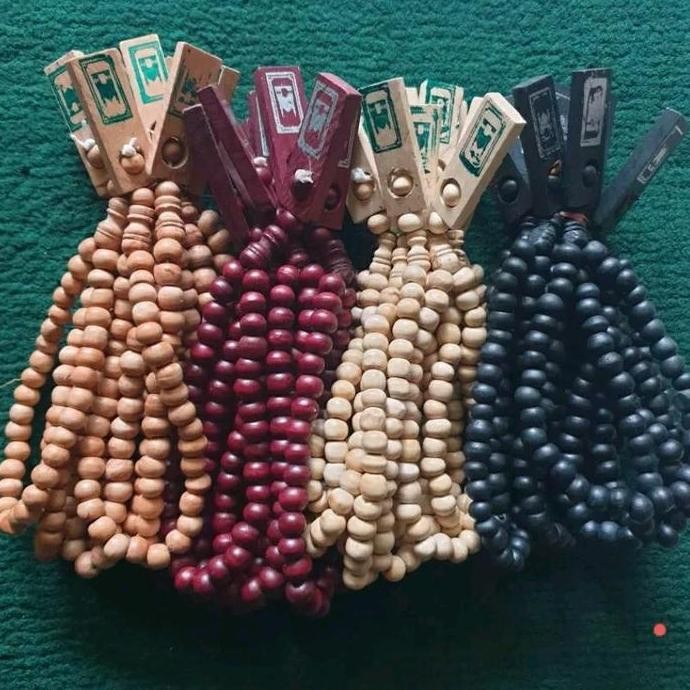 Grosir 100 Pcs Tasbih Kayu Polosan