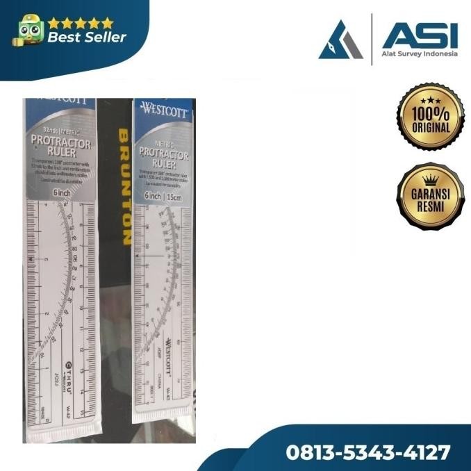 

Penggaris Protactor Metric Ruler Westcott W43 / W.43 / W-43 / W 43