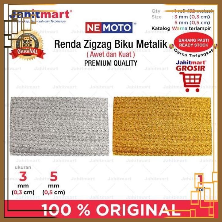 

[JTM] RENDA ZIGZAG BIKU METALIK MERK NEMOTO - ROLL