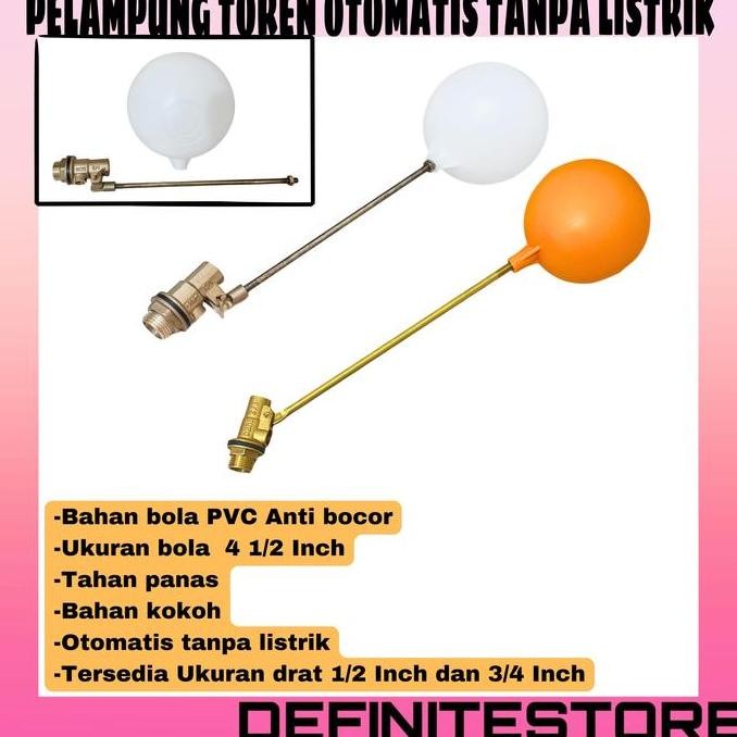 Pelampung Tandon Air Pelampung Toren Pelampung Otomatis Pelampung Air Tiang Kuningan Pelampung Bola 