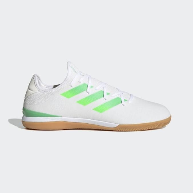 Sepatu Futsal Adidas Gamemode Knit IN - White Green G58017 Original