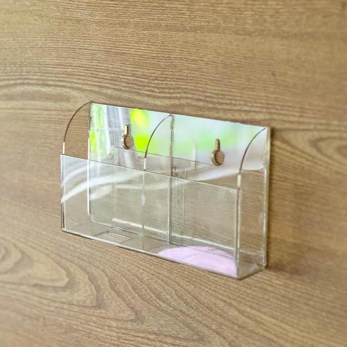 Tempat Penyimpanan Handphone HP TORO Remote AC Remot TV Holder Hp Handphone Holder Sekat Akrilik Tem