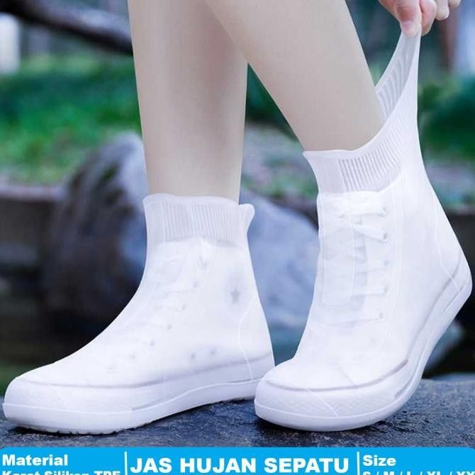 Sale Cover Pelindung Sepatu Mantel Jas Hujan Sepatu Boot Motor Rain Cover Shoes Pvc With Zipper Anti